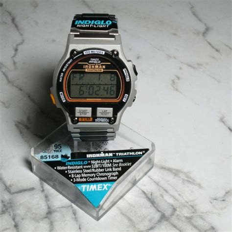 Timex Indiglo Ironman Triathlon 85168 Digital Wrist Watch New Battery Works Watchcharts