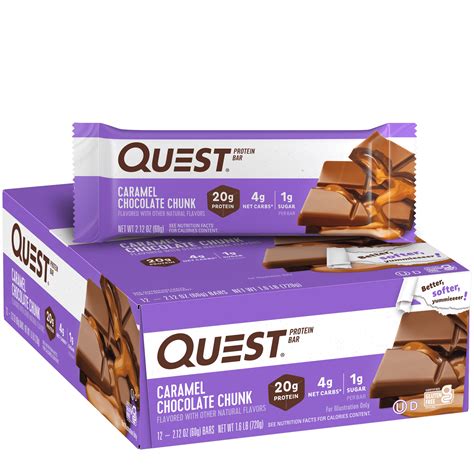 Quest Protein Bar Caramel Chocolate Chunk 12 Bars