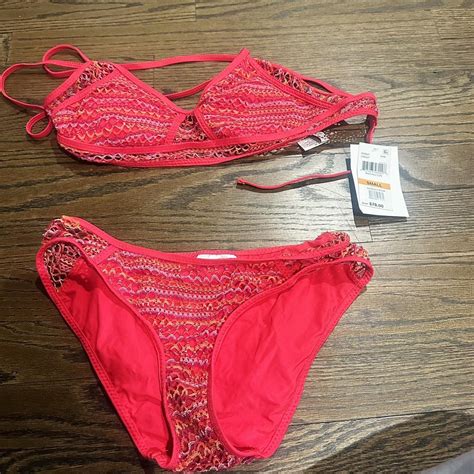 Red Bikini Size Small Depop