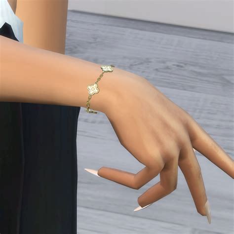 Luxe Clover Bracelet Accessory V2 The Sims 4 Create A Sim Curseforge