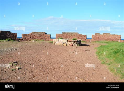 Ruins of Dunbar Castle East Lothian Central Scotland Stock Photo - Alamy