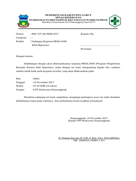 Undangan Prolanis Pdf