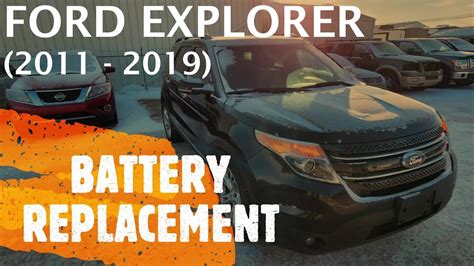 Ford Explorer Battery Removal Replacement 2011 2019 Youtube