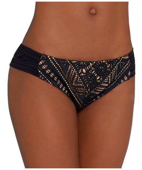 Women S La Boheme Tab Side Hipster Bikini Bottom Black CC RW PR