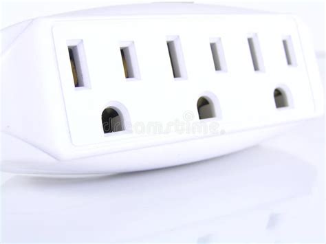 multi outlet adapter stock photo image  receptacle connected