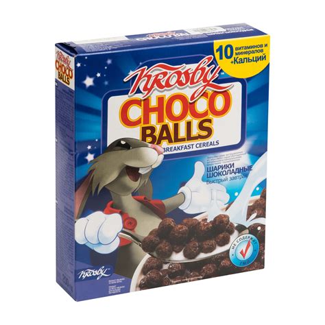 Сухой завтрак (шарики шоколадные) Krosby choco balls экструзионные ...