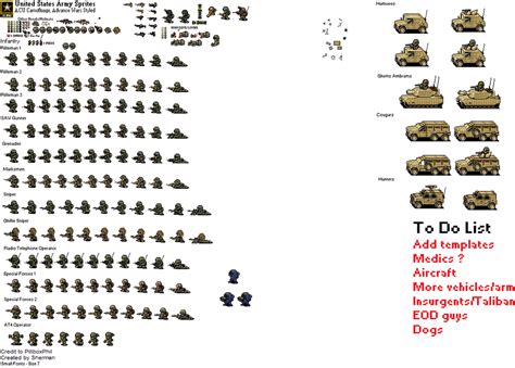 Us Army Sprites By Shermander On Deviantart