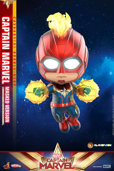 Hot Toys Cosb Captain Marvel Cosbaby S Bobble Head Series Captain Marvel Masked