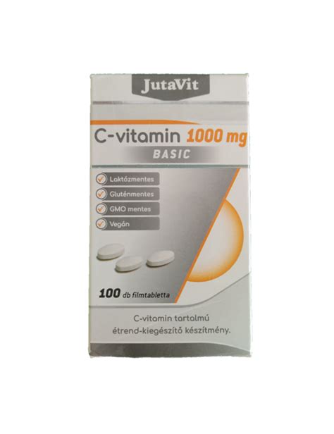 JutaVit C vitamin 1000mg BASIC filmtabletta Prevenció Patika