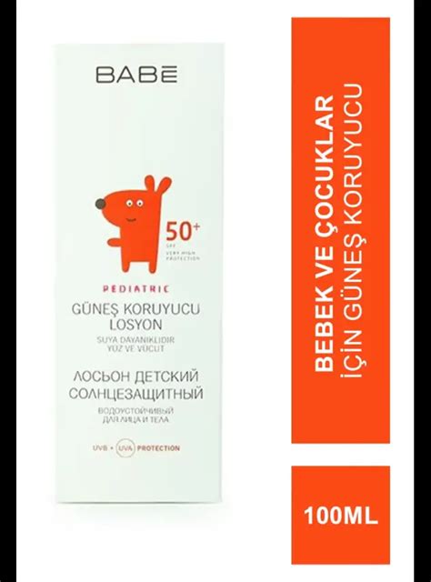 Babe Spf Pediatric Lotion Ml Bebek Ve Ocuklar In G Ne Koruyucu Ocuk G Ne