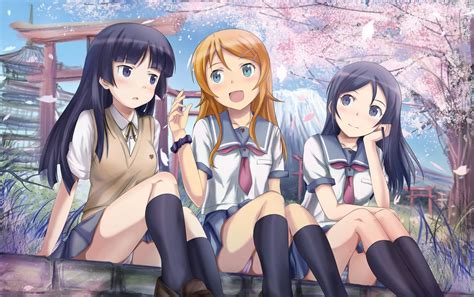 Hd Wallpaper Anime Oreimo Ayase Aragaki Kirino Kousaka Ruri Gokō