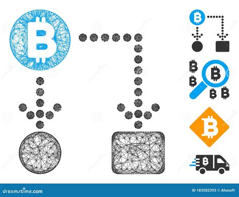 Bitcoin Cashflow Vector Mesh Carcass Model Cartoondealer