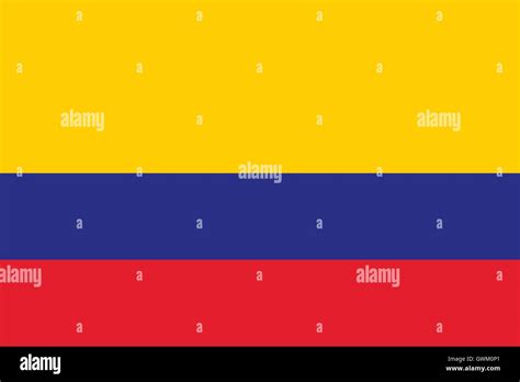 Colombia flag, official colors and proportion, accurate vector ...