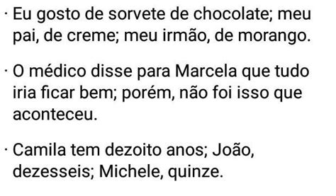 Frases Com Ponto E - exemplos de frases com ponto e vírgula - brainly.com.br