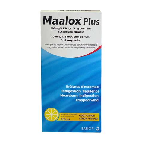 Buy Maalox Plus Suspension 355ml Online In Qatar View Usage Benefits