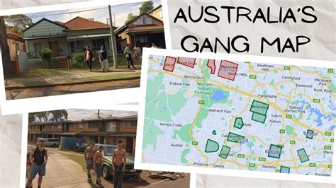 Map Of Australian Gangs Tour Of Australian Hoods