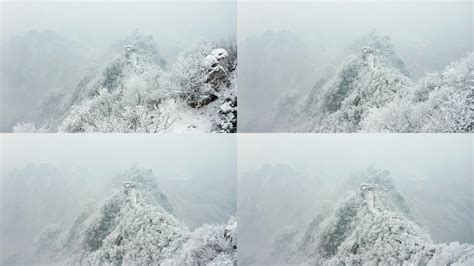 航拍冬季雪景长城4k素材3840x2160高清视频素材下载编号9788996实拍视频光厂vj师网