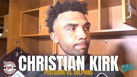 Jacksonville Jaguars WR Christian Kirk Postgame Vs Miami Dolphins