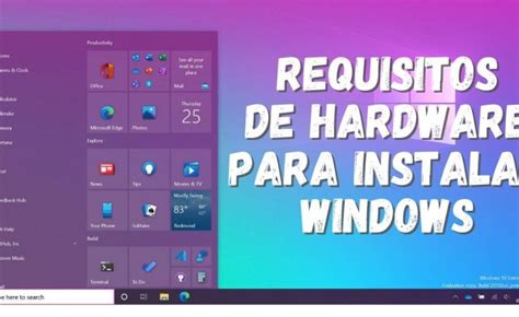 Requisitos mínimos para instalar Windows Mr Hardware