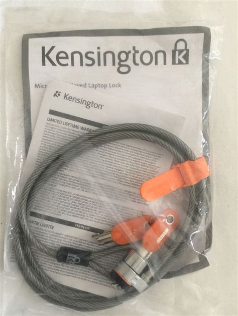 New Kensington Microsaver Keyed Notebook Lock K F