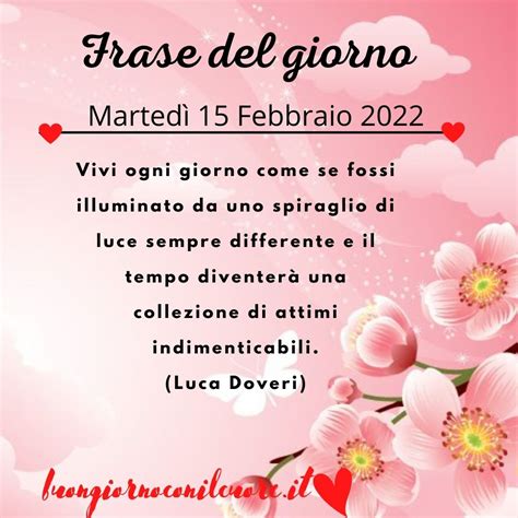 Frase del giorno Martedì 15 Febbraio 2022 La frase di oggi e domani