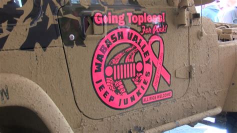 Wabash Valley Jeep Junkies Go Topless For P I N K Supporting Breast