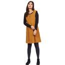 Nomads Retro S Needle Cord A Line Pinafore Dress In Spice