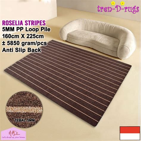 Jual Tren D Rugs Karpet Stripes Line Alas Lantai Permadani Ruang Tamu