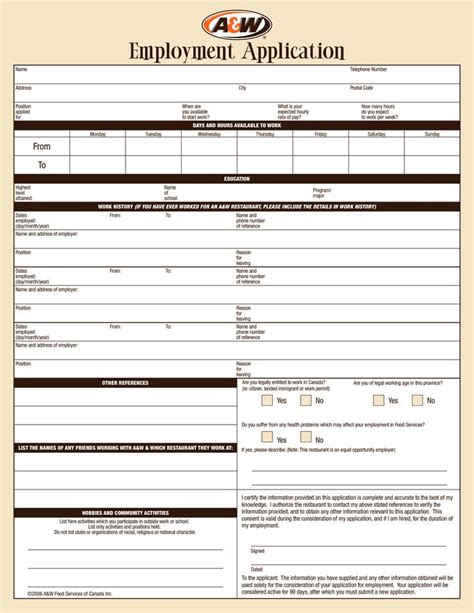 Printable Restaurant Job Application Templates At Free 8 Restaurant Application Forms In Pdf