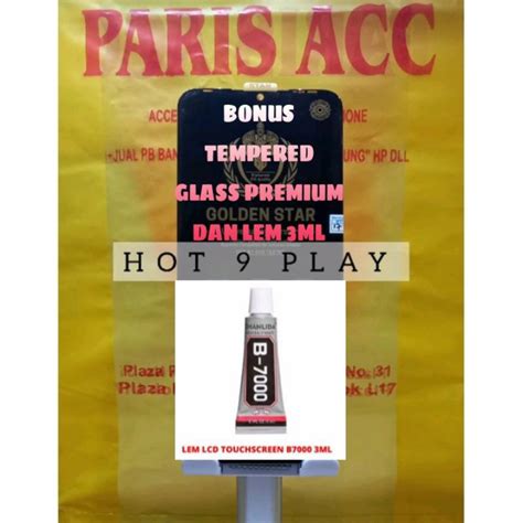 Jual LCD FULLSET INFINIX HOT PLAY X ORIGINAL FREE TEMPERED