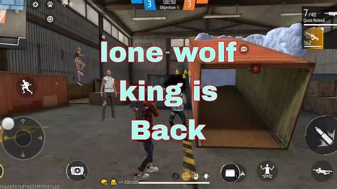 Lone Wolf King Is Back Lone Wolf Gameplay Lone Wolf Freefire Freefire Lone Wolf Rushgameplay