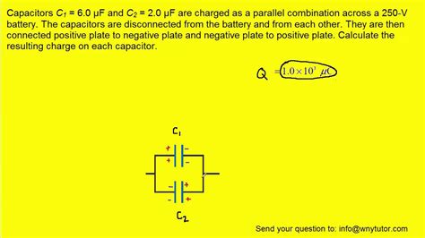 Capacitors C1 And C2 Are Charged As A Parallel Combination YouTube