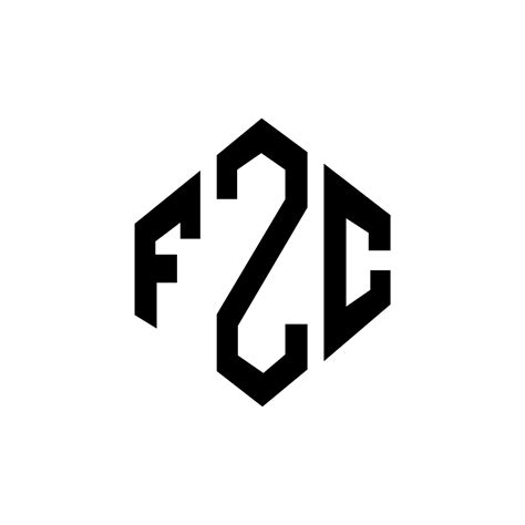 Fzc Letter Logo Design With Polygon Shape Fzc Polygon And Cube Shape