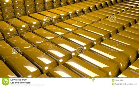 Render Of Stacks Of Gold Bars Royalty Free Stock Photo Cartoondealer