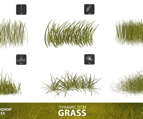 Artstation Grass Photoshop Brushes Ms Brushes Brushes