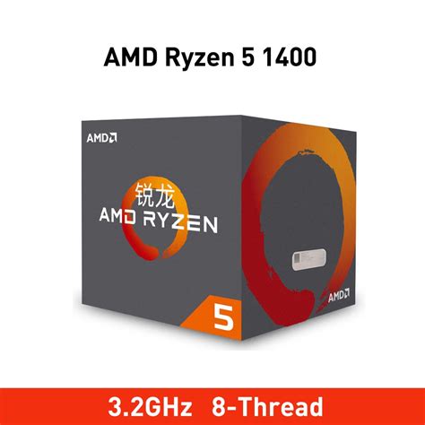 Nouveau AMD Ryzen 5 1400 R5 1400 3.2GHz Quad Core huit fils 65W ...