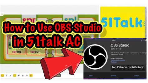 How to use OBS studio in 51talk AC? - YouTube