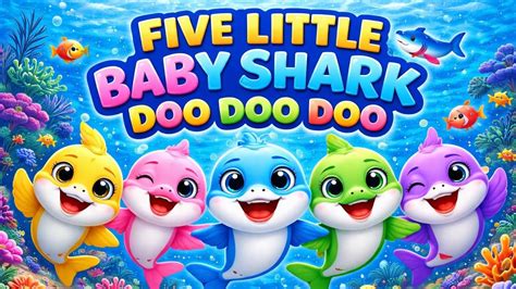 baby shark doo doo doo colorful  animated nursery