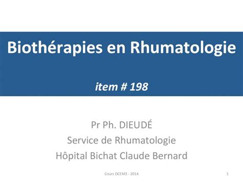 Pdf Bioth Rapies En Rhumatologierhumatologie Bichat Autres