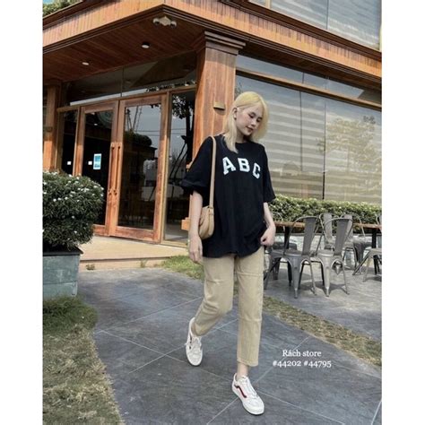 Set Pull En Abc Qu N Kaki Nude Shopee Vi T Nam