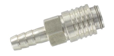 Mini Couplings Double Shut Off Plug With Barb Connector 5 Mm Passage In