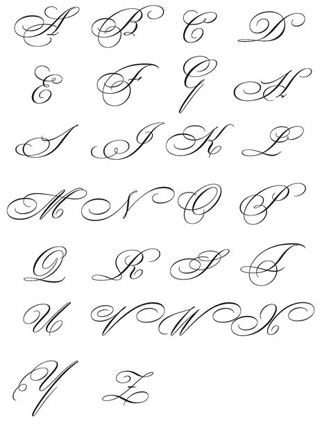 Tattoo cursive fonts - buzzfery