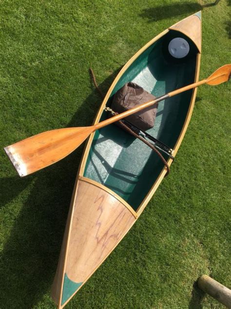 Selway Fisher Marine Ply Open Canadian Canoe Kayak, Seat And Mahogany ...