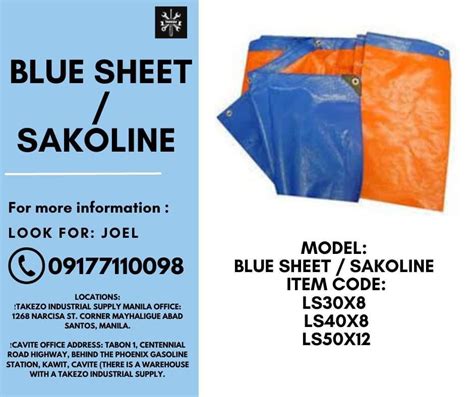 BLUE SHEET SAKOLINE On Carousell