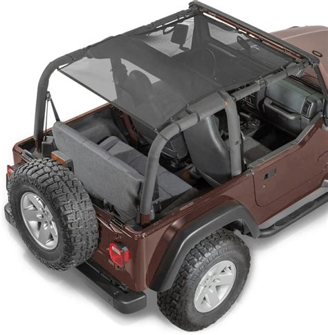 Amazon Toapcayr For Jeep Tj Bikini Top Sunshade Mesh Sun Shade Cover Soft Top Front Rear Uv