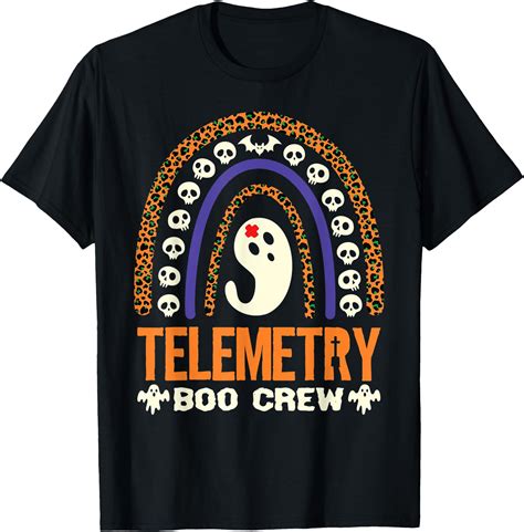 Hot Kiraa Tee With Telemetry Boo Crew Nurse Halloween Nurses Cute Ghost S 5Xl T Shirt Walmart