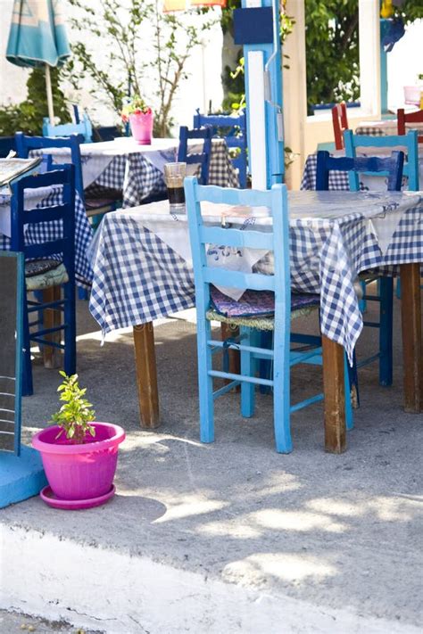 Traditional Greek Taverna Stock Photo Image Of Cloud 110529410