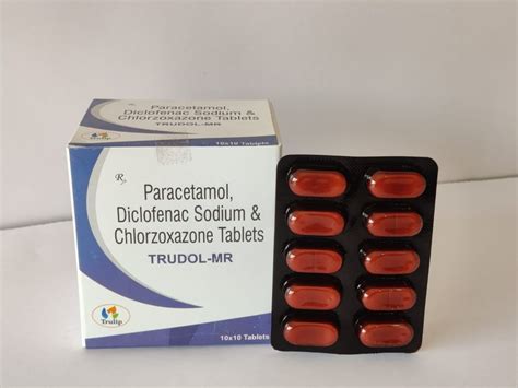 Paracetamol Diclofenac Sodium And Chlorzoxazone Tablets At Rs Box