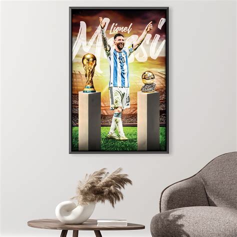 Lionel Messi Canvas Clockcanvas