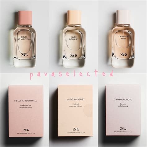 Zara EDP For Woman Nude Bouquet Cashmere Rose Fields At Nightfall Myself Flower